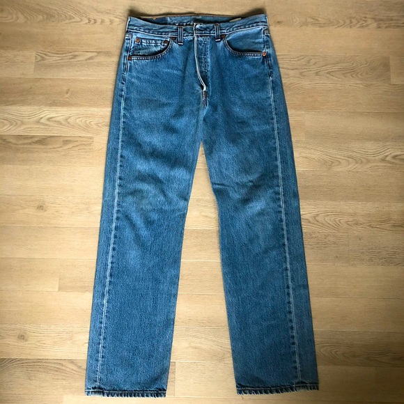 Vintage Levi’s 501 ‘93 Straight Men’s Jeans - Picture 3 of 4